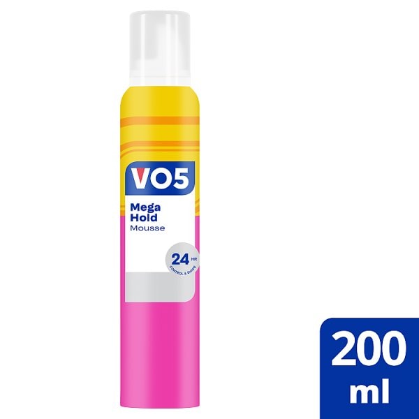 Vo5 Unisex Mega Hold Hair Mousse 200Ml