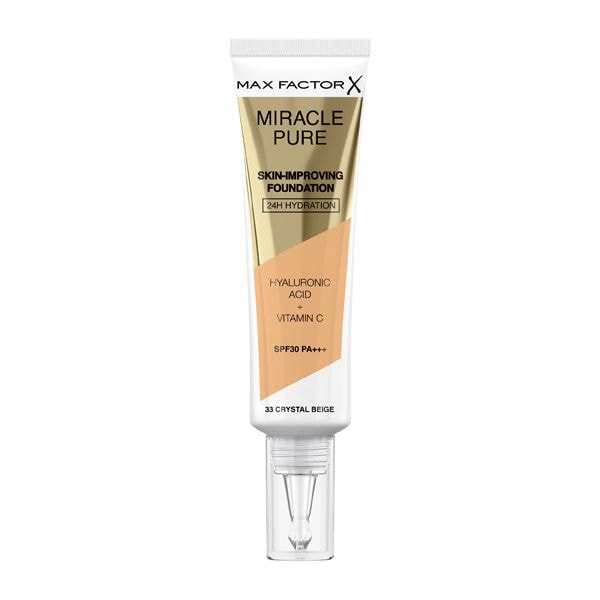 Max Factor Miracle Pure Liquid Foundation 33 Crystal Beige