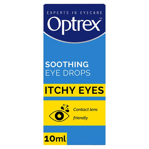 Optrex Unisex Soothing Drops Itchy Eyes Pollen Allergy Relief 10Ml
