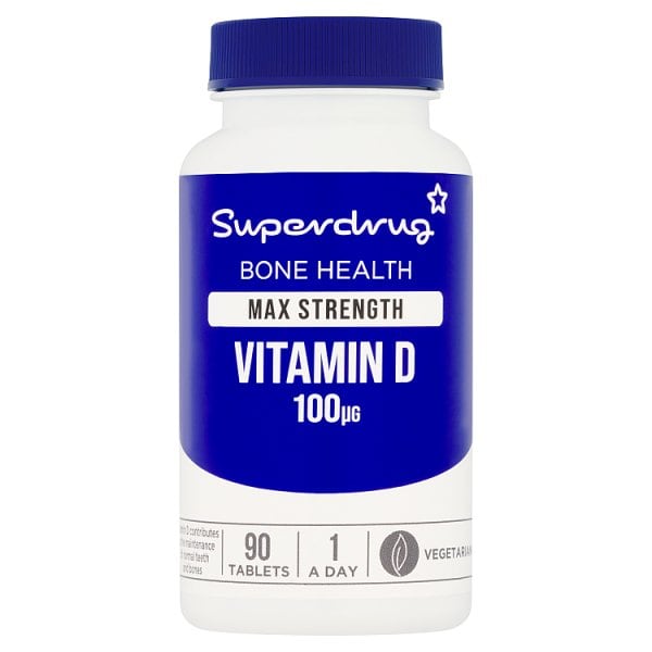 Superdrug Unisex Max Strength Vitamin D 100Æg 90S