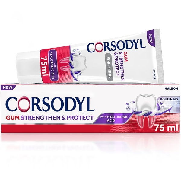 Corsodyl Unisex Gum Strengthen & Protect Whitening Toothpaste 75Ml