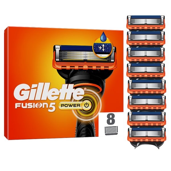 Gillette Men's Fusion5 Power Razor Blade Refills 8 Count