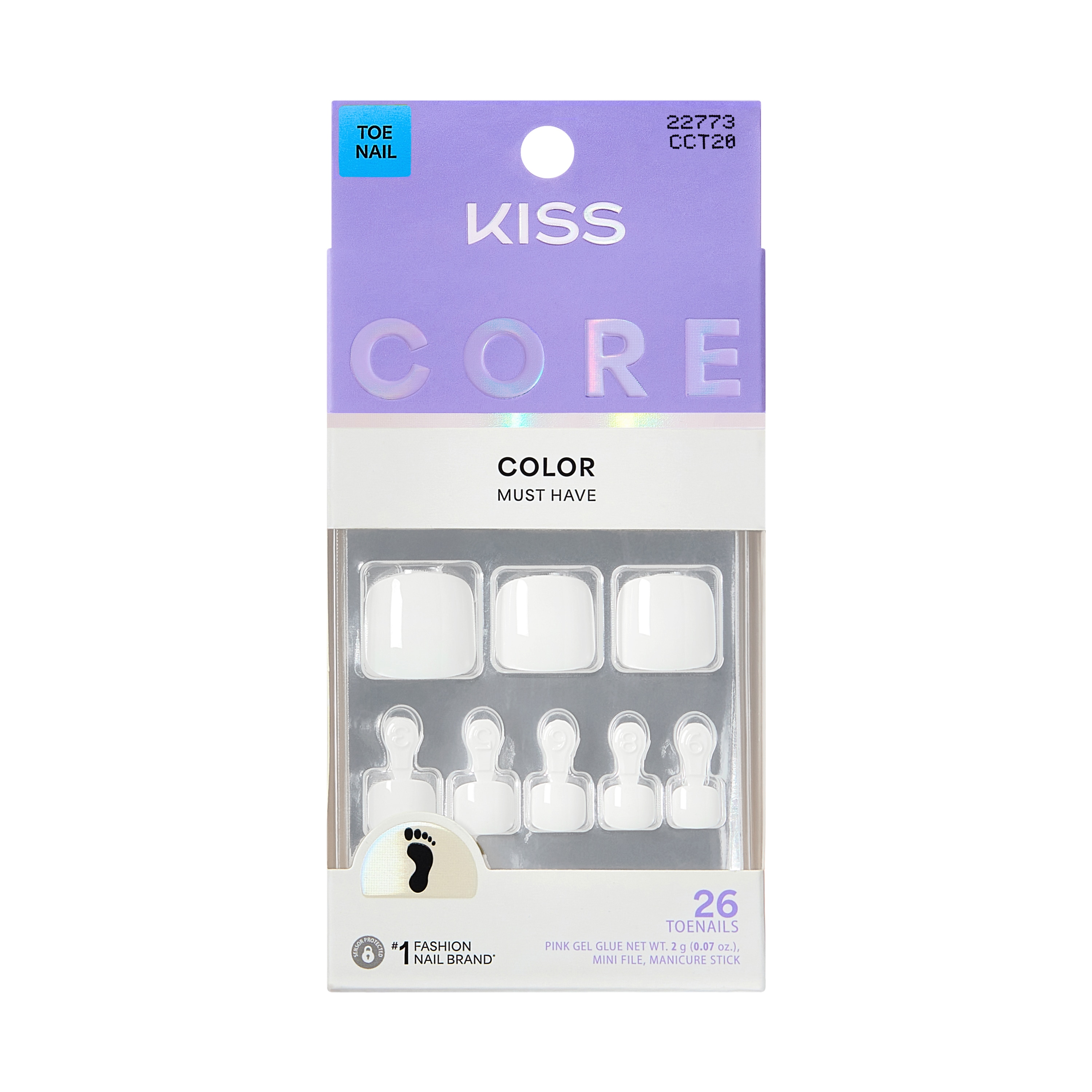 Kiss Impress Toenails - Blanc Chic