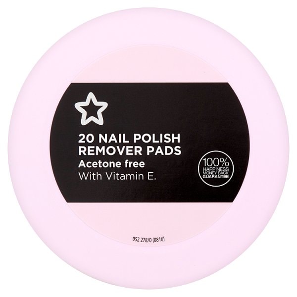 Superdrug Unisex Nail Polish Remover Pads Vitamin E