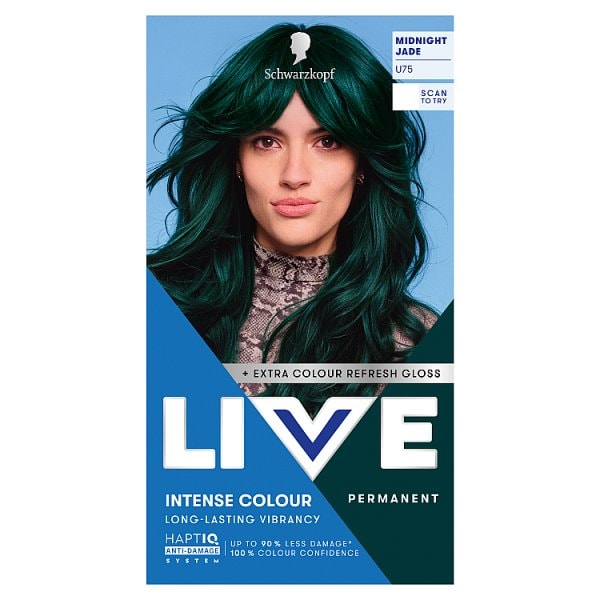 Live Unisex Midnight Jade Schwarzkopf U75 Permanent Hair Dye
