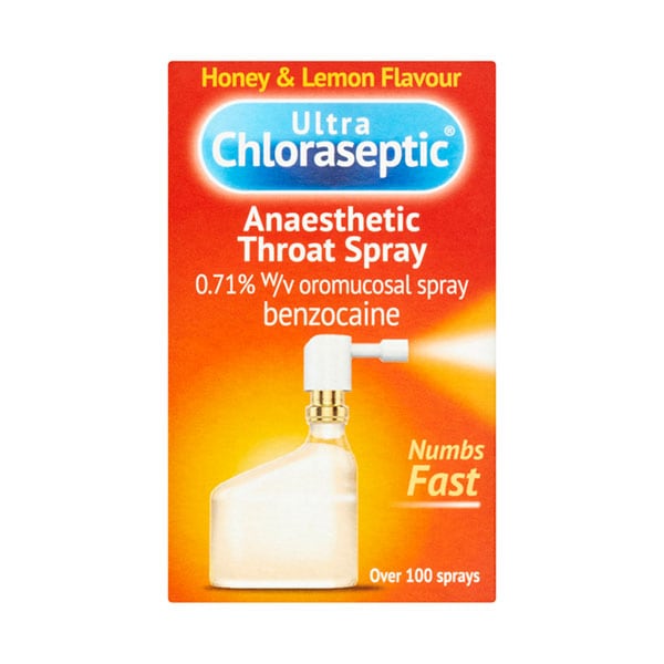 Ultra Chloraseptic Unisex Anaesthetic Throat Spray Honey & Lemon