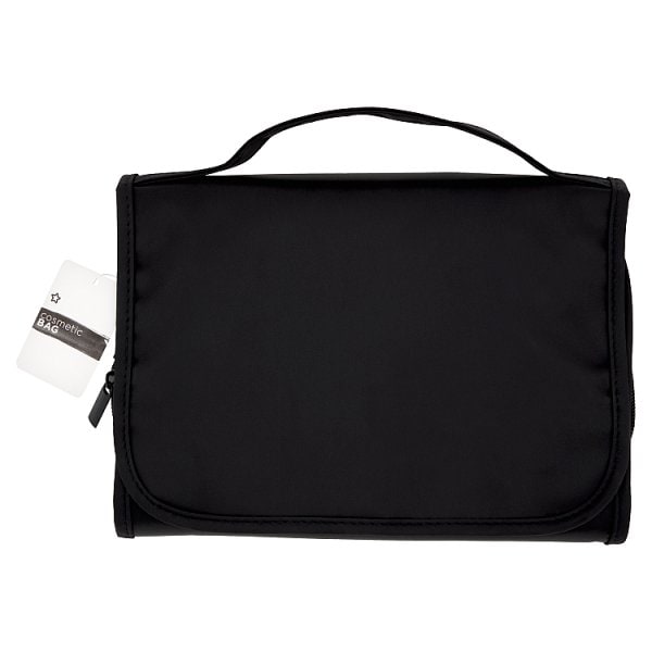 Superdrug Unisex Black Rollout Cosmetic Bag