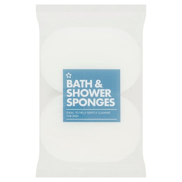 Superdrug Unisex Sponges Twin Pack