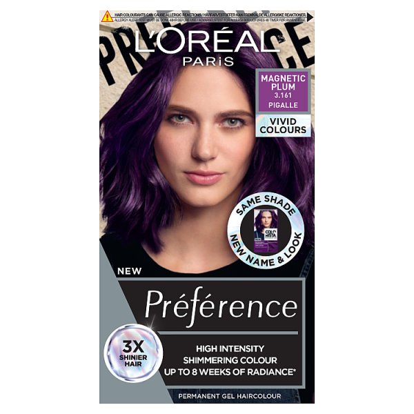 L'oréal Paris Unisex Magnetic Plum Preference Vivids Colorista Hair Dye 3.16