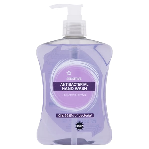 Superdrug Unisex Sensitive Antibacterial Wash 500Ml