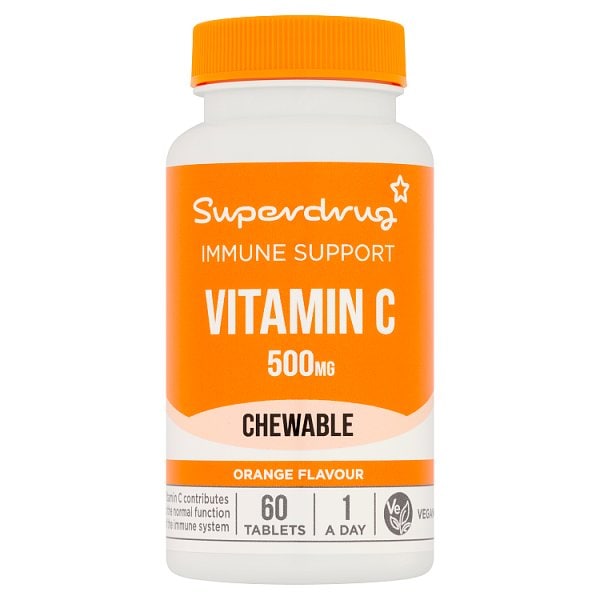 Superdrug Unisex Chewable Vitamin C 500Mg 60S