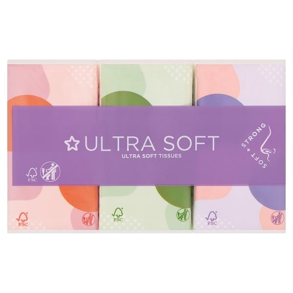 Superdrug Ultra Soft 6Pk Pocket Tissues