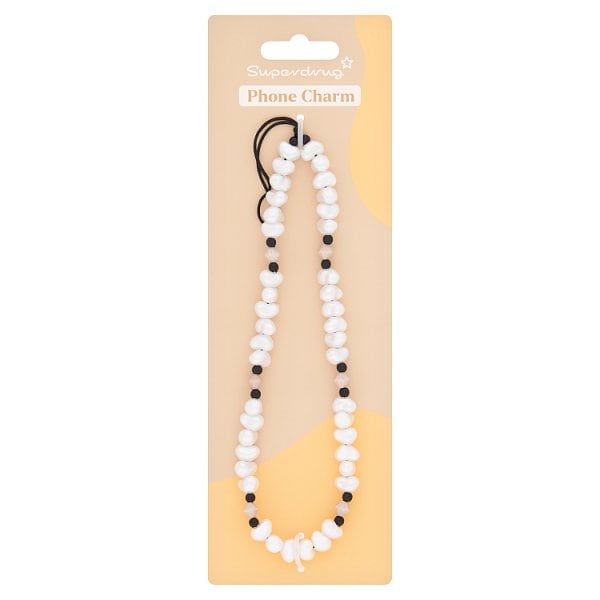 Superdrug Unisex Studio London Phone Charm Pearl Effect
