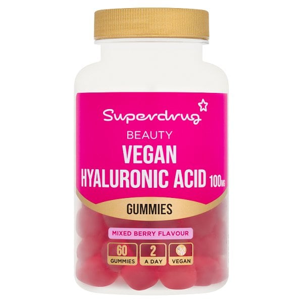 Superdrug Unisex Hyaluronic Acid Vegan Gummies 60S