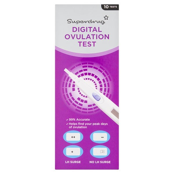 Superdrug Unisex Digital Ovulation Test 10Pk