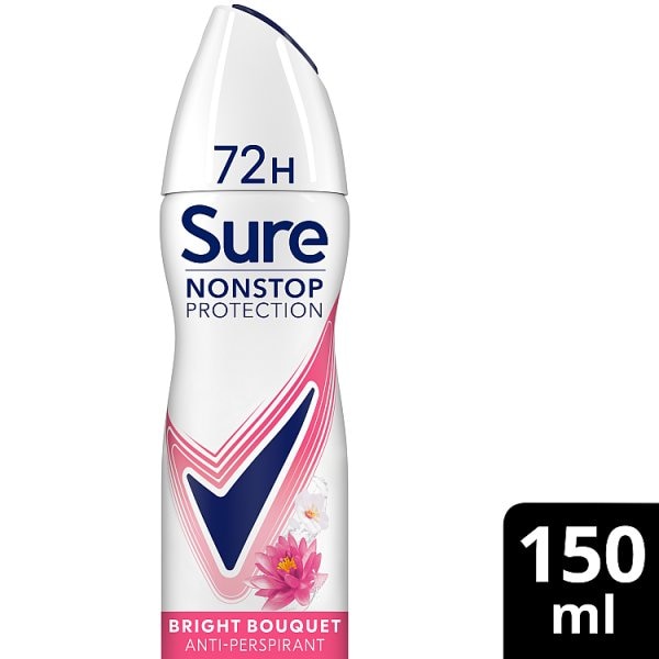 Sure Women's Protection Bright Bouquet Anti-Perspirant Aerosol 150Ml