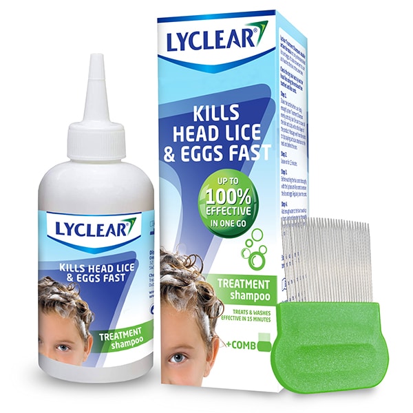 Lyclear Unisex Shampoo Head Lice Treatment And Comb 200Ml