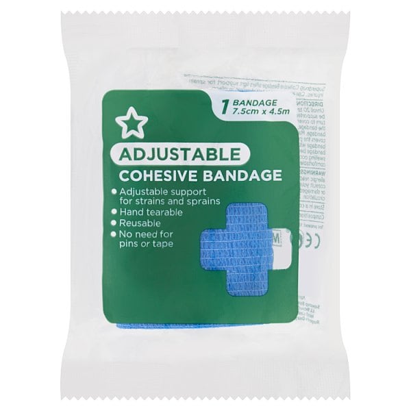 Superdrug Unisex Cohesive Bandage 7.5Cm X 4.5M