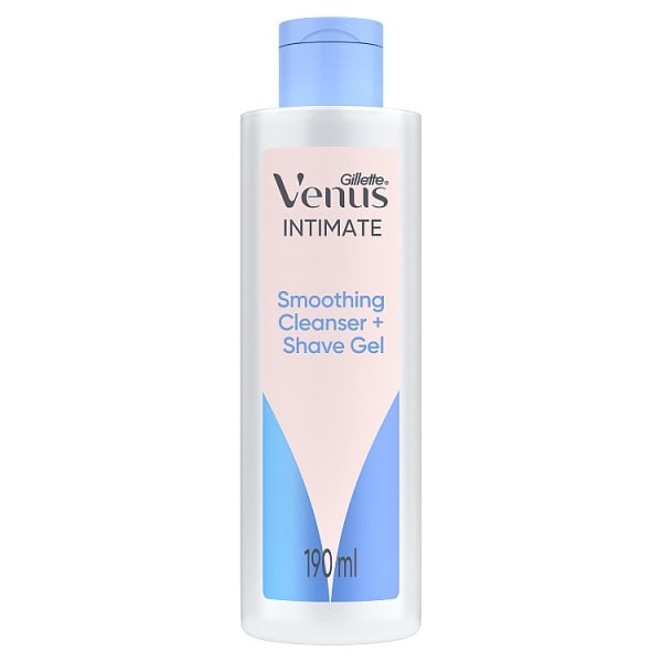 Venus Women's For Pubic Hair 2-In-1 Cleanser + Shaving Gel 190Ml
