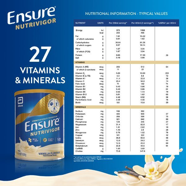 Ensure Shake Vanilla Flavour 850G | Health | Superdrug