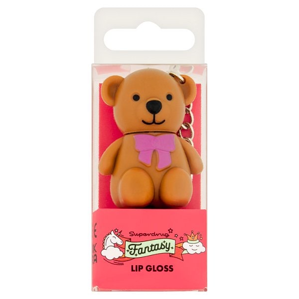 Superdrug Unisex Fantasy Teddy Lip Gloss Key Chain
