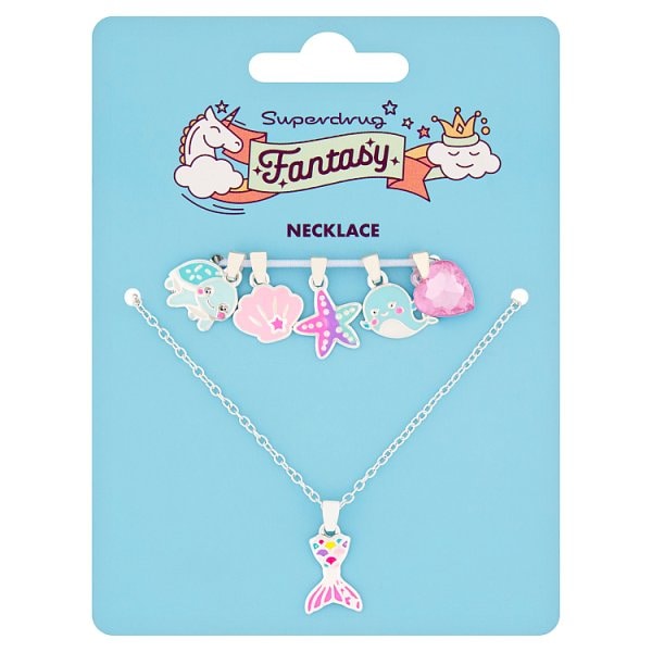 Fantasy Unisex Superdrug Mermaid Charm Necklace