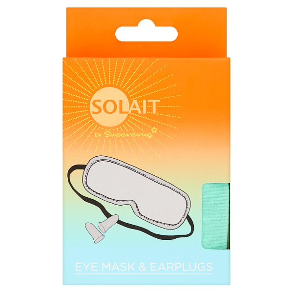 Solait Unisex By Superdrug Earplugs & Eye Mask Set