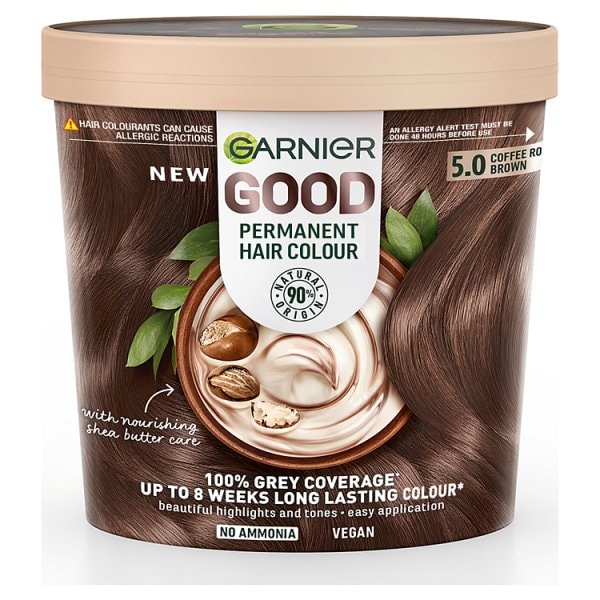 Garnier Good Unisex 5.0 Coffee Roast Brown Permanent Hair Dye Coffee Roast Brown 5.0
