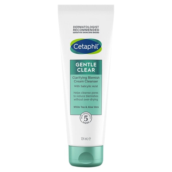 Cetaphil Gentle Clear Clarifying Blemish Cream Cleanser 124ml