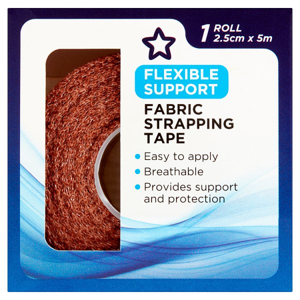 Superdrug Unisex Fabric Strapping 2.5Cm X 5M
