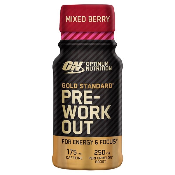 Optimum Nutrition Unisex Gold Pre Workout Shot Mixed Berry 60Ml