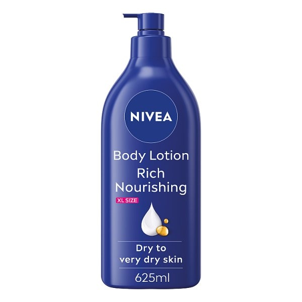 Nivea Rich Nourishing Body Lotion For Dry Skin 625ml