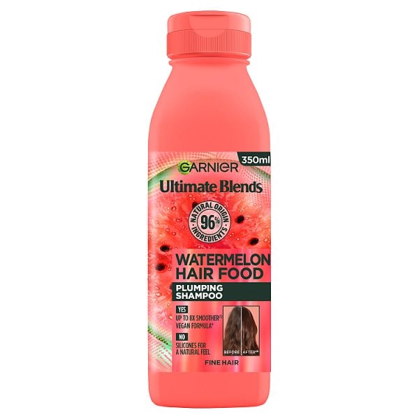 Garnier Ultimate Blends Unisex Plumping Watermelon Hair Food Watermelon Shampoo 350Ml