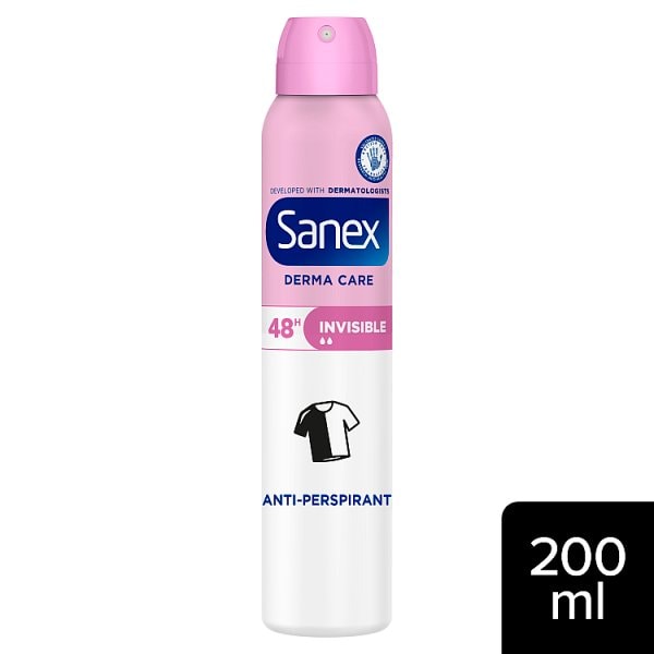 Sanex Women's Derma Care Invisible Dry 48Hr Anti-Perspirant 200Ml