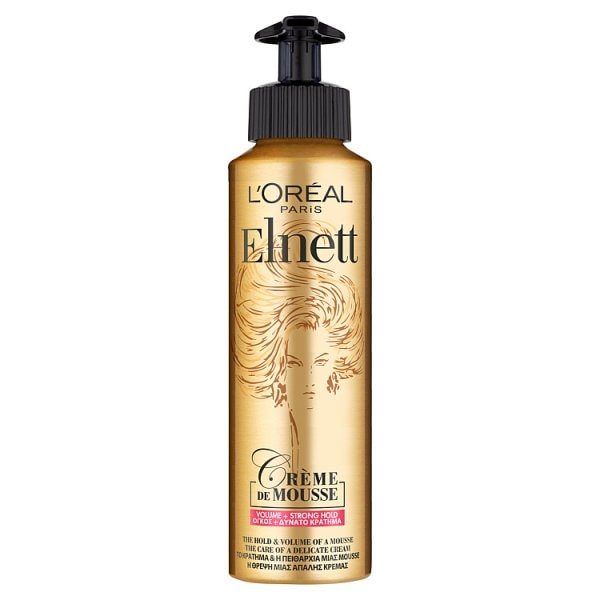L'oréal Paris Unisex Cream Elnett Satin Strong Hold Volume Mousse 200Ml