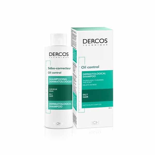 Vichy Unisex Dercos Oil Control Shampoo 200Ml
