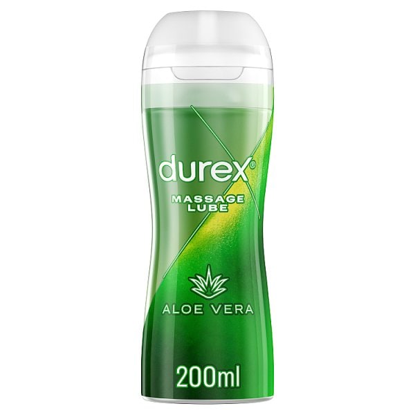 Durex Unisex 2-In-1 Massage Aloe Vera Lube Water Based 200Ml