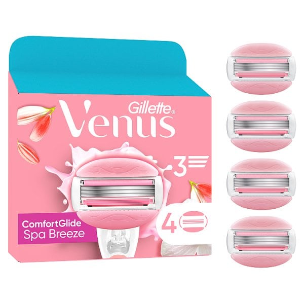 Venus Women's Comfortglide Spa Breeze Razor Blades X 4
