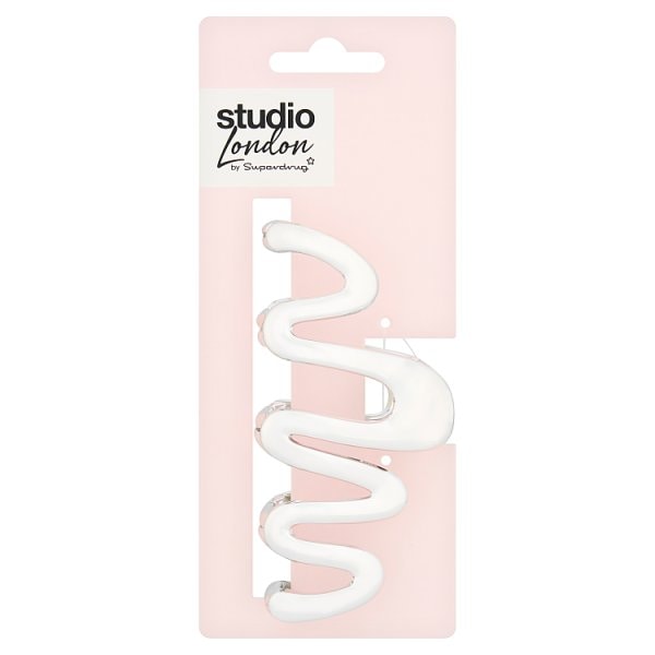 Superdrug Studio London Unisex Silver Swiggle Claw Clip