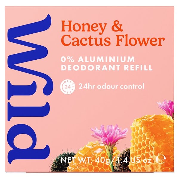 Wild Women's Honey & Cactus Flower Deodorant Refill 40G