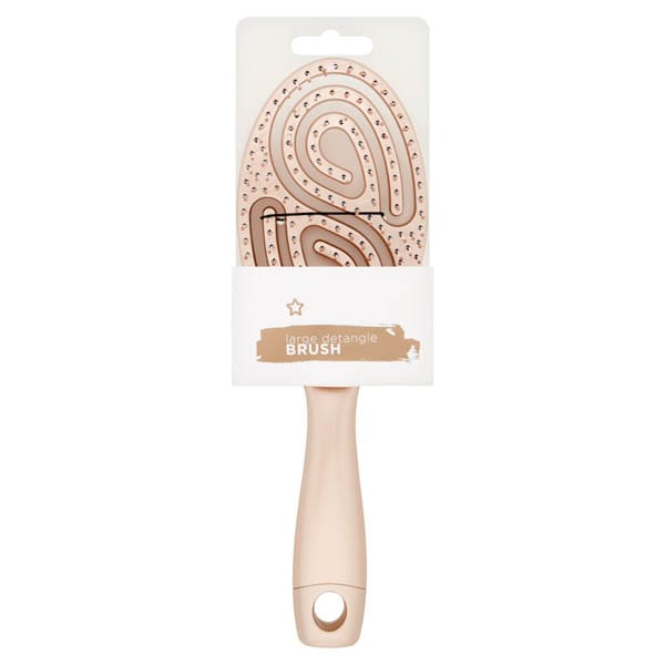 Superdrug Unisex Gold Large Detangler Hair Brush In