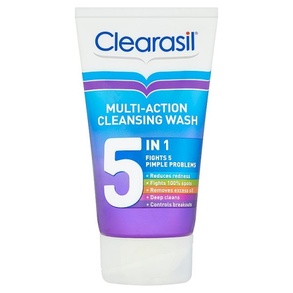 Clearasil 5-in-1 Multi-Action Acne Face Wash 150ml