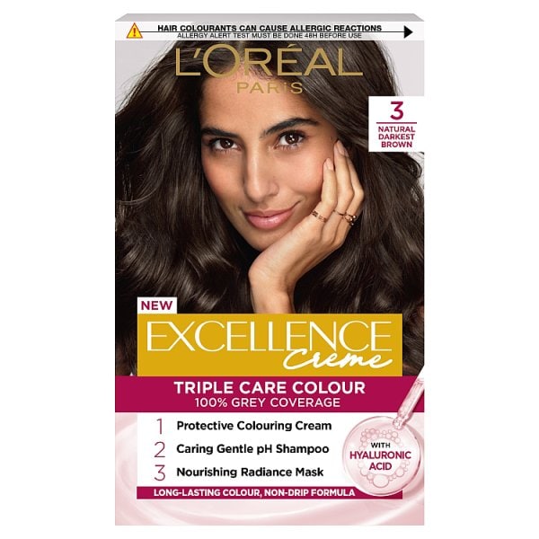 L'oréal Paris Unisex Darkest Brown L'oréal Excellence Crème 3 Natural