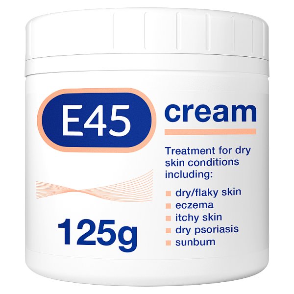 E45 Dermatological Moisturising Cream For Dry Skin & Eczema - 125g