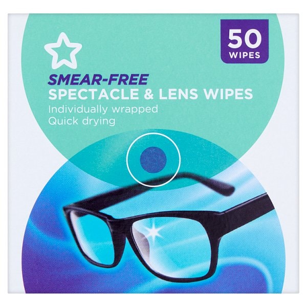 Superdrug Unisex Glass And Lens Wipes 50 Pack