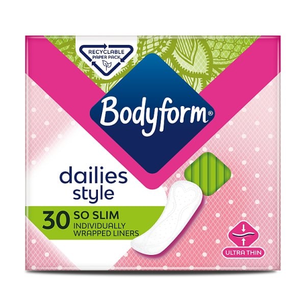 Bodyform Men's Dailies So Slim Panty Liners 30 Pack