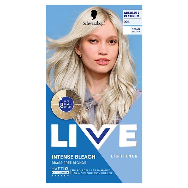 Live Women's Absolute Platinum Shwarzkopf 00A Permanent Hair Dye