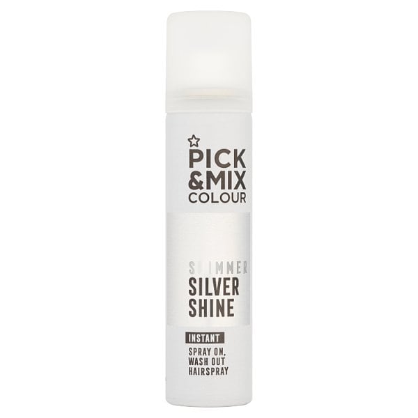 Superdrug Unisex Silver Pick & Mix Colour Hair Spray 75Ml