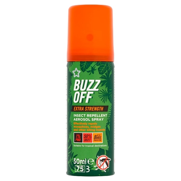 Superdrug Unisex Buzz Off Extra Strength Bug Repellent Spray 50Ml