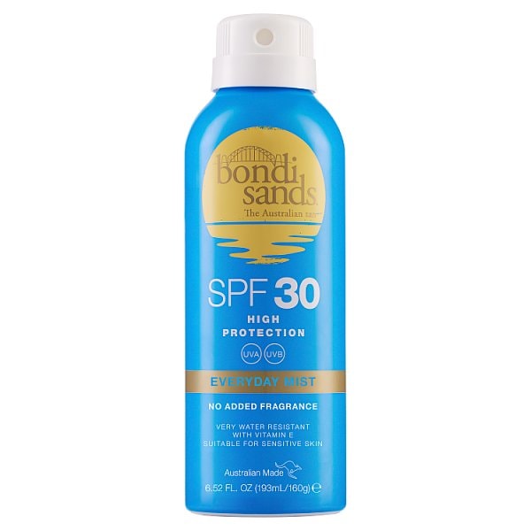 Bondi Sands SPF 30 Aerosol Mist Spray Fragrance Free 160G